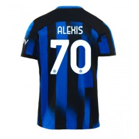 Fotballdrakt Herre Inter Milan Alexis Sanchez #70 Hjemmedrakt 2023-24 Kortermet